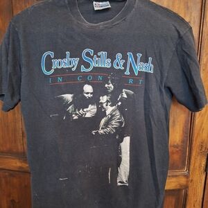 Crosby Stills & Nash Vintage 1984 In Concert Tee.